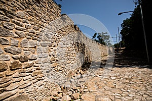 Wall of medieval fortress