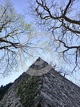 Looking at the Schattenburg Castle