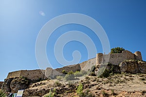 Wall of medieval village of CalataÃÂ±azor in Soria photo