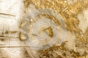 Wall metal white and gold texture background