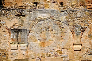 Wall of the Monastery of Santa MarÃÂ­a de Moreruela in Spain photo