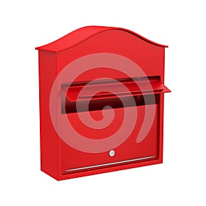 Wall Mount Mailbox Isolated