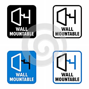 Wall mountable monitor, display, screen device information sign