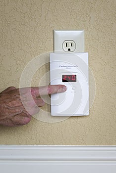 Wall-Mounted Carbon Monoxide Alarm