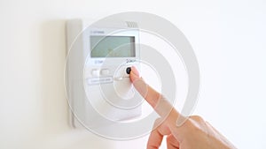 Wall mounted digital climate control and home thermostat