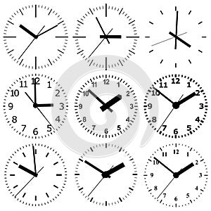 Wall mounted digital clock.