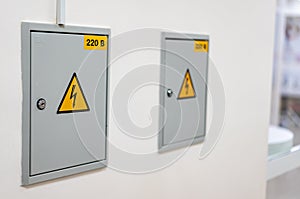 Wall mounted voltage distribution board