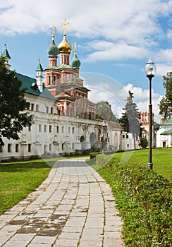 wall of the Novodevichy Convent. Moscow.