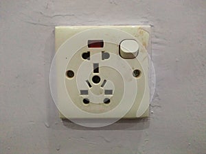 Wall with Old switch board