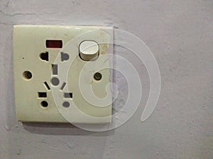 Wall with Old switch board