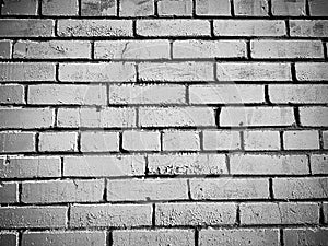 Wall of old white brick surface texture designer background