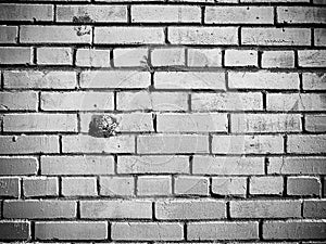 Wall of old white brick surface texture designer background