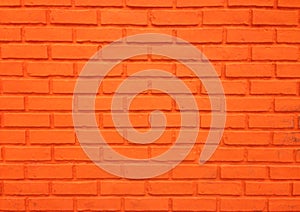 Wall orange brick for background