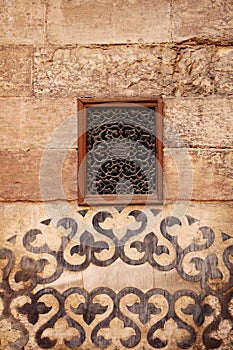 Wall ornament in Madrasa & Dome