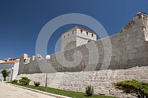 Wall in Pag city on Croatia photo
