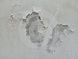 the wall paint is peeling off over time