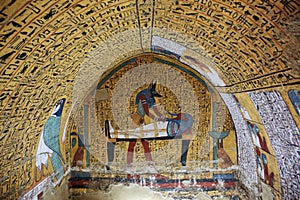 Wall painting and decoration of the tombÑŽ Luxor, Egypt