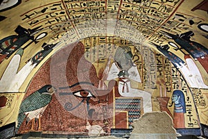 Wall painting and decoration of the tombÑŽ Luxor, Egypt