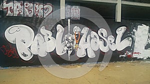 Wall painting en barcelona pablo hasel