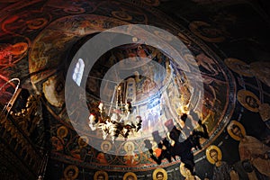 Muro fotos sobre el santo trillizos la roca monasterio 