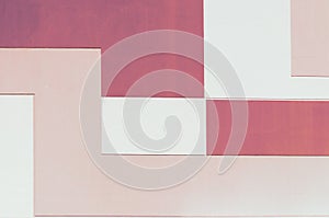 Wall in pastel two color, geometric abstract background, rectangular shape photo