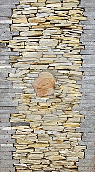 Wall pieces natural rock stone limestone Sandstone texture background light