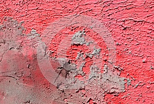 Wall with pink paint pattern paint