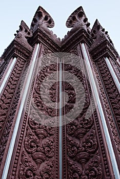 Wall of Prachuap khiri khan Lak Mueang