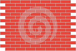 Wall red brick. Background.