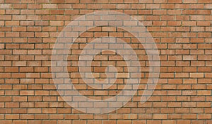 Wall from a red brick with a corrugated pattern as background