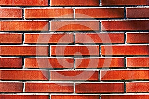 Wall with red bricks