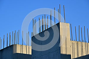 Wall of reinforced concrete