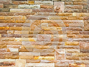 Wall with rock tile