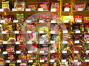 Wall of instant noodle