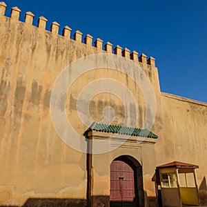 The wall of royal palace at Fes, Morocco