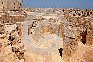 Wall and ruins in Firka fortress