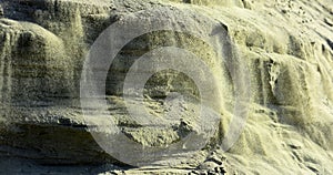 Wall sand pit with layers