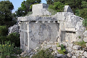 Wall of sarcophagus