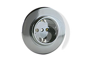 Wall socket black Bakelite