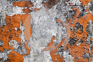 Wall in a steel mill with clear signs of use, cracks and pipes. High resolution background