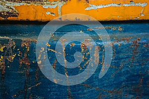 Wall steel yellow rusty texture background