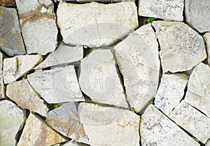 Wall of from stone