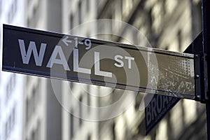 Wall street sign