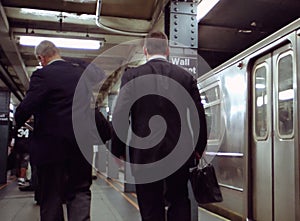 Muro calles subterraneo estación nuevo Estados Unidos de América 