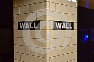 Wall Street Subway Station, New York City