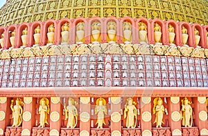 The wall of stupa of Sitagu International Buddhist Academy