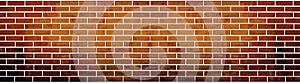 Wall the style vintage white background of old cement brick texture has orange red many horizontal block .