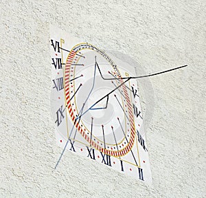 Wall sun clock