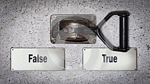 Wall Switch True versus False