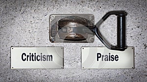 Wall Switch Praise versus Criticism